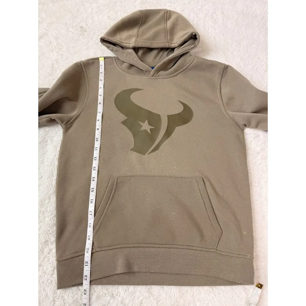 Houston Texans Youth Hoodie Olive Pullover Hooded Sweatshirt 10-12 football - Picture 5 of 7